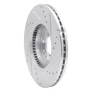 R1 06-13 Ford Fusion Front Left Drilled & Slotted Silver Brake Rotor