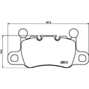 Brembo 20-21 Porsche 911/Panamera/Cayman/718 Cayman/718 Spyder Rear Low-Met Brake Pad