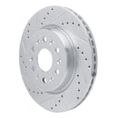 R1 17-25 Buick Enclave Front & Rear Drilled & Slotted Silver Brake Rotor Set
