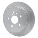 R1 04-09 Lexus RX330 Front & Rear Drilled & Slotted Silver Brake Rotor Set