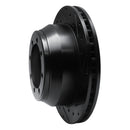 R1 99-04 Ford F-350 Super Duty 4WD Rear Right Drilled & Slotted Black Brake Rotor