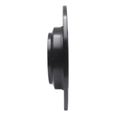 R1 09-14 Acura TL Rear Right Drilled & Slotted Black Brake Rotor