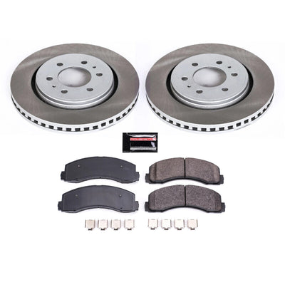Power Stop 12-18 Ford F-150 Front and Rear Semi-Coated Rotor Kit