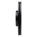 R1 17-20 Lincoln MKZ Front Right Drilled & Slotted Black Brake Rotor