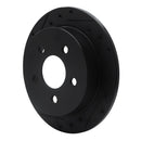 R1 97-05 Buick Century Rear Left Drilled & Slotted Black Brake Rotor