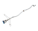 AWE 17-20 Honda Civic Si Track Edition Dual Vapor Blue Exhaust w/ Front Pipe