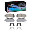 DFC 04-16 Buick Allure Rear Geospec Rotors w/4000 HybriDynamic Brake Pads w/Hardware