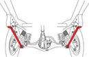 SPC Performance 91-97 Toyota Landcruiser Rear Lower Control Arms (Pair)