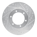 R1 91-98 Toyota 4Runner Front Drill & Slot Silver Rotors
