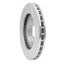 R1 91-93 Dodge STEALTH Front Left Drilled & Slotted Silver Brake Rotor