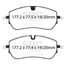 EBC 21-24 Jaguar E-Pace 2.0T Front Yellowstuff Brake Pads