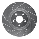 R1 09-12 Subaru Impreza Front & Rear Drill/Slot Silver Rotors w/Optimum Pads