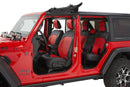 PRP 2018+ Jeep Wrangler JLU/4 door Rear Bench Cover with Cloth Interior - Black/Red