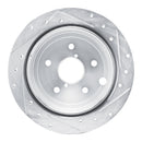 R1 22-25 Subaru WRX Rear Left Drilled & Slotted Silver Brake Rotor