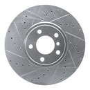 R1 07-18 BMW X5 Front & Rear Drilled & Slotted Silver Brake Rotor Set