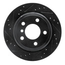 R1 07-20 BMW 428i Front & Rear Drilled & Slotted Black Brake Rotor Set