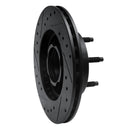 R1 90-94 Ford Ranger (USA/Canada) Front Right Drilled & Slotted Black Brake Rotor