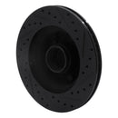 R1 86-92 Jeep Wagoneer Front Left Drilled & Slotted Black Brake Rotor