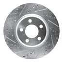 R1 05-23 Dodge Charger Front Drill & Slot Silver Rotors