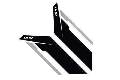 APR Sideburn Sticker - Black/Silver