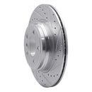 R1 12-20 BMW 335i GT xDrive Rear Drilled & Slotted Silver Brake Rotor Set