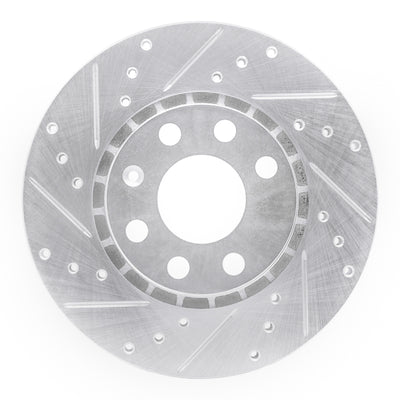 R1 06-10 Fiat Punto (Mexico) Front Left Drilled & Slotted Silver Brake Rotor