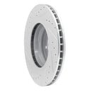 R1 07-15 BMW 335d Front Drilled & Slotted Silver Brake Rotor Set