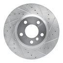 R1 11-18 BMW X3 Front & Rear Drilled & Slotted Silver Brake Rotor Set