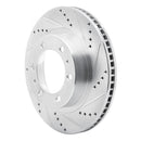R1 03-23 Toyota Tacoma Front Drill & Slot Silver Rotors