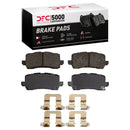 DFC 15-20 Acura TLX Rear Drilled & Slotted Geoperformance Rotors 5000 Advanced Brake Pads w/Hardware