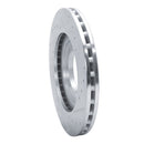 R1 92-98 Hyundai TIBURON Front Left Drilled & Slotted Silver Brake Rotor