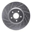 R1 04-19 Ford Escape Front Drilled & Slotted Silver Brake Rotor Set