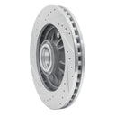 R1 99-04 Ford Expedition Front Right Drilled & Slotted Silver Brake Rotor