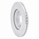 R1 90-93 Asuna SUNFIRE Rear Left Drilled & Slotted Silver Brake Rotor