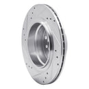 R1 03-08 BMW Z4 Rear Right Drilled & Slotted Silver Brake Rotor