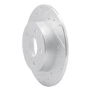 R1 19-24 Nissan Altima Front & Rear Drilled & Slotted Silver Brake Rotor Set