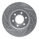 R1 91-96 Dodge Dakota Front Drilled & Slotted Silver Brake Rotor Set