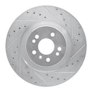 R1 06-12 Mercedes-Benz ML320 Front Right Drilled & Slotted Silver Brake Rotor