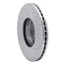 R1 03-05 Land Rover Range Rover Front Left Drilled & Slotted Silver Brake Rotor