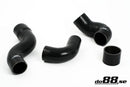 do88 Volvo 700/900 Turbo (w/o AC) Pressure Hoses Black