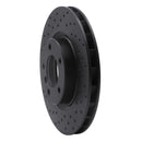 R1 95-02 BMW M3 Right Front Drilled Black Brake Rotor
