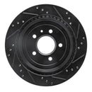 R1 13-19 Cadillac ATS Front & Rear Drilled & Slotted Black Brake Rotor Set
