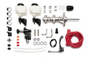 Wilwood kit M/C remote tandem 1.00 W/PUSHROD W/P-VALVE powdercoat chrome