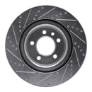 R1 05-09 Land Rover Range Rover Sport Front Right Drilled & Slotted Silver Brake Rotor