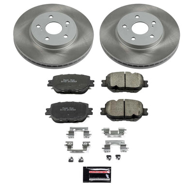 Power Stop 14-15 Lexus IS250 Front and Rear Semi-Coated Rotor Kit