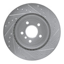 R1 11-16 BMW 528i Front & Rear Drilled & Slotted Silver Brake Rotor Set
