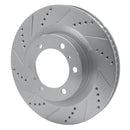 R1 10-24 Toyota 4Runner Front Drill & Slot Silver Rotors