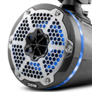 DS18 Marine And Psports With Built In 6.5in 1in Driver 150 Watts RMS RGB LED Lights Black Crbn Fiber