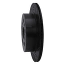 R1 01-06 Lexus LS430 Rear Right Drilled & Slotted Black Brake Rotor