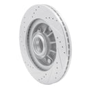 R1 97-99 Ford F-150 RWD Front Right Drilled & Slotted Silver Brake Rotor